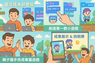 親子遊戲時光：從玩家到創作者的魔法積木