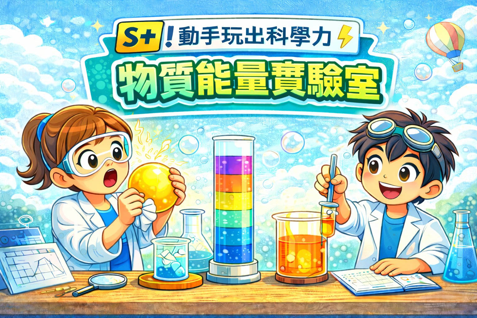 【S+！動手玩出科學力】物質能量實驗室